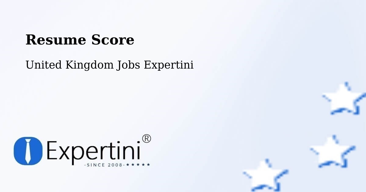 Resume Score & Job Description Match Tool – Trafford - United Kingdom Jobs Expertini